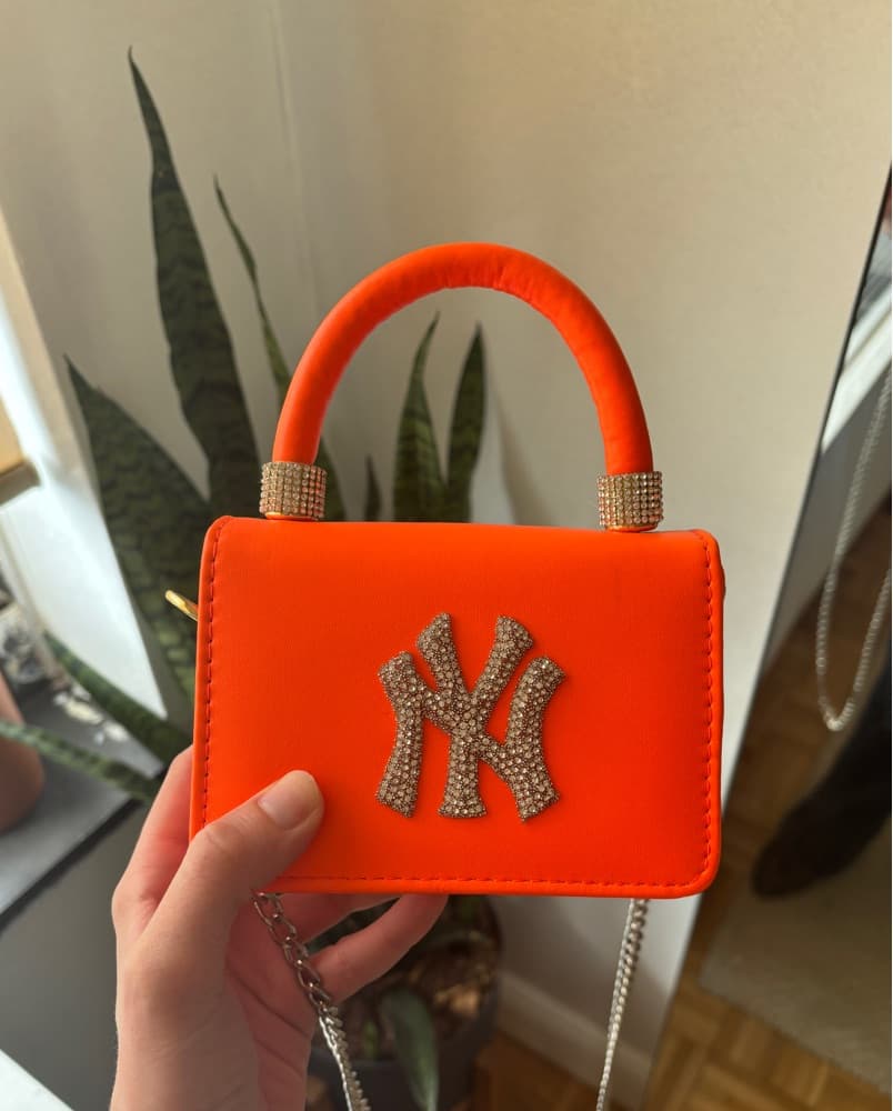 Orange NY Mini purse - Image 3