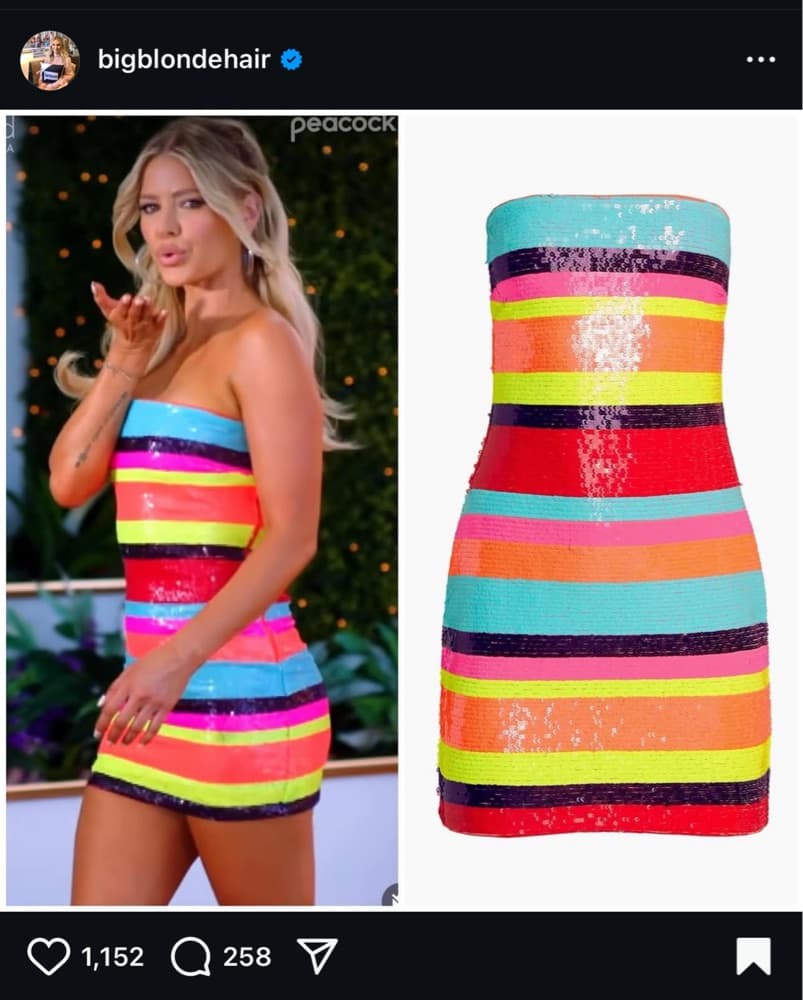 Ramy Brook Winnie Striped Mini Dress - Image 1