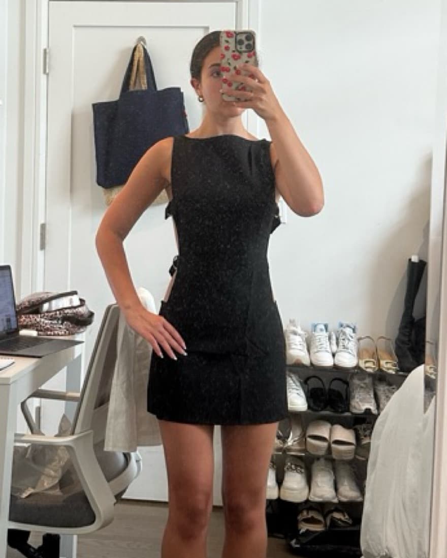New Black Peppermayo Buckle Dress  - Image 4