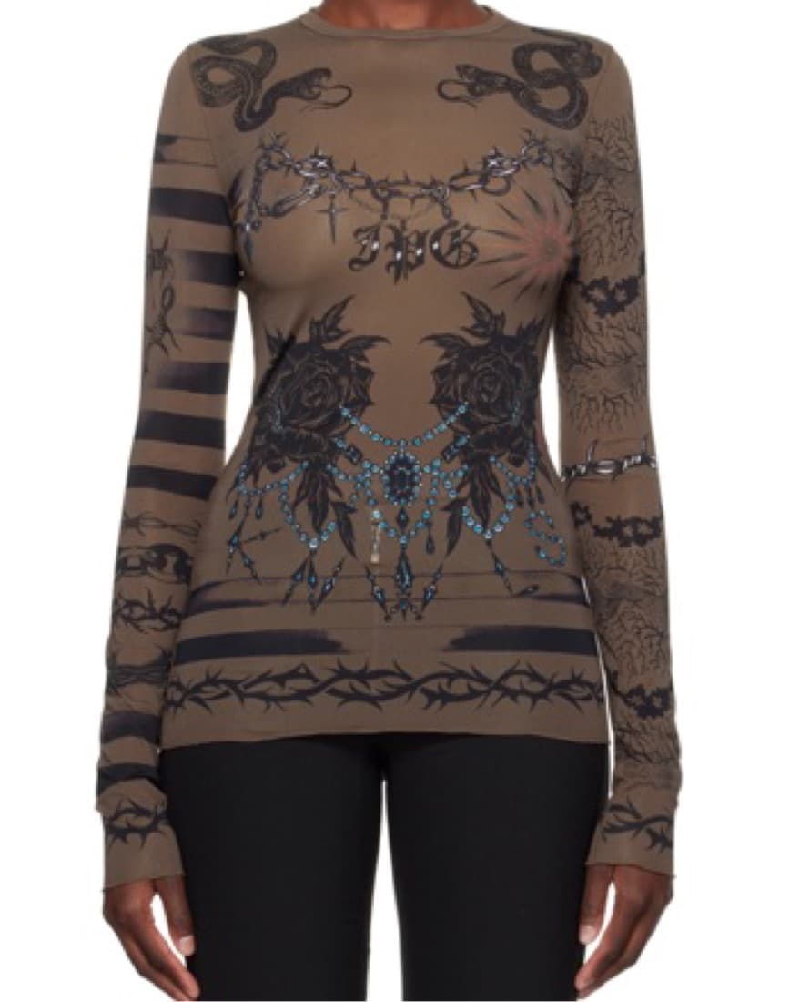 John Paul Gaultier Brown KNWLS Shirt - Image 1