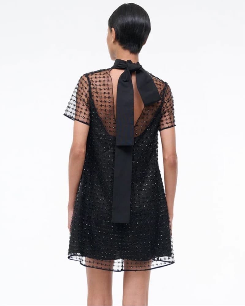 Black Staud Sequin Dress - Image 2