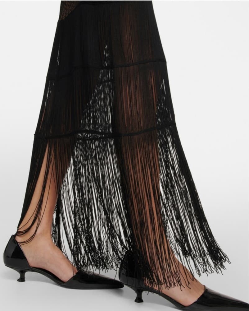 Khaite Sheer Knit Skirt - Image 2