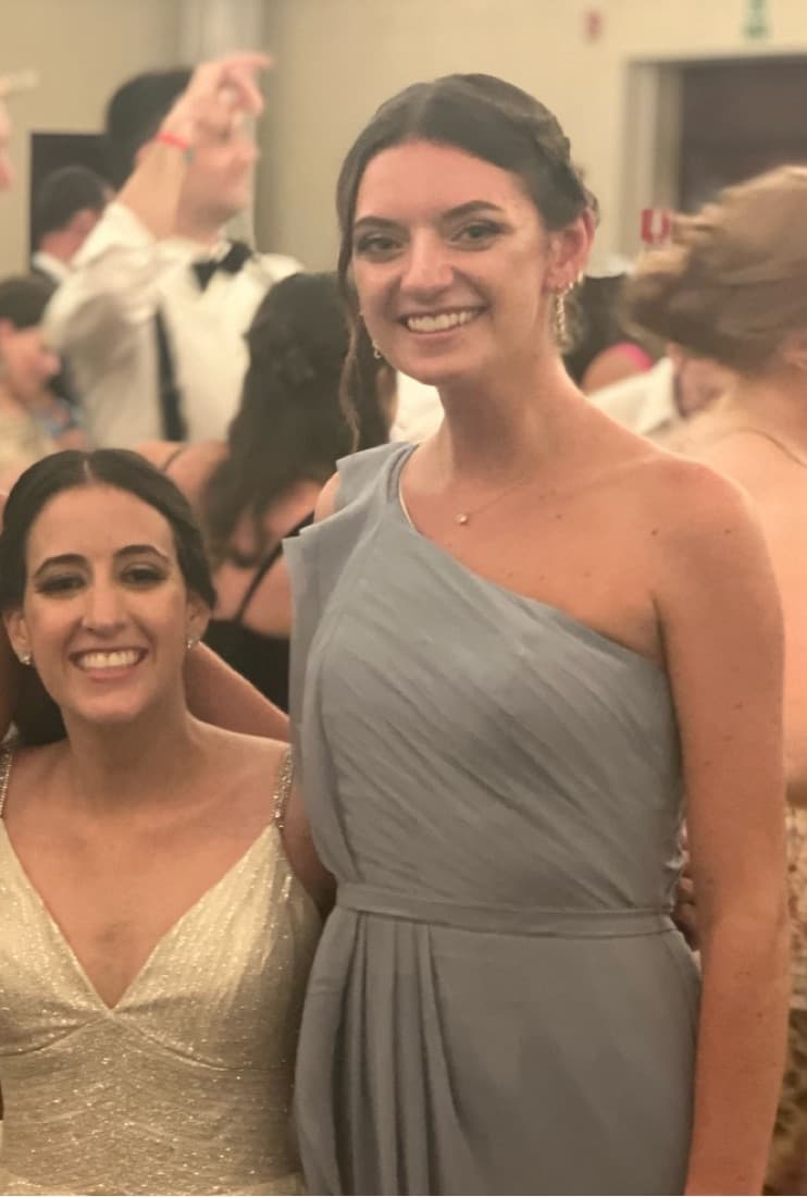 Light Blue One Shoulder Bridesmaid Dress - Image 2