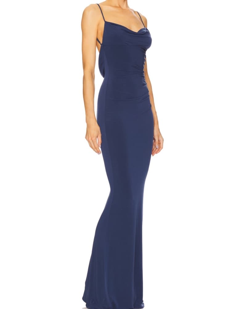 Surreal Dress In Navy - Image 3