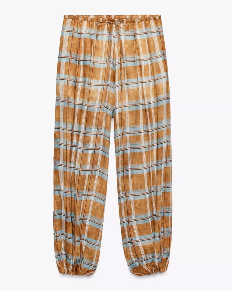 Zara Plaid Balloon Pants  - Image 3