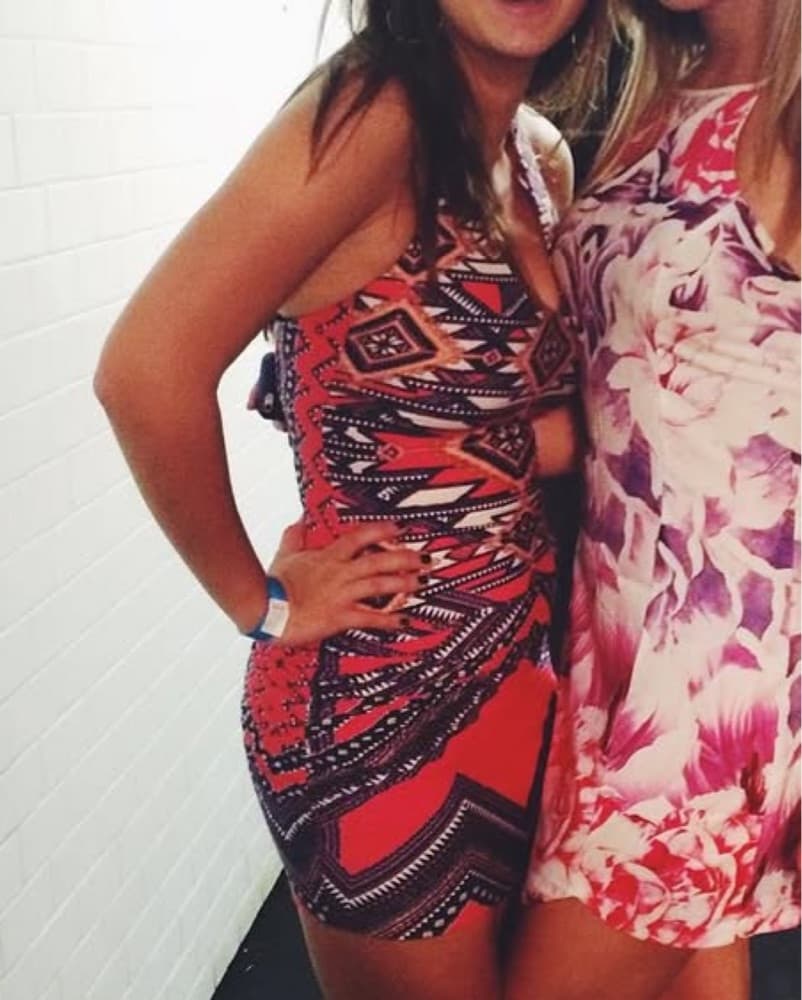 Vibrant Geometric Sleeveless Dress - Image 3