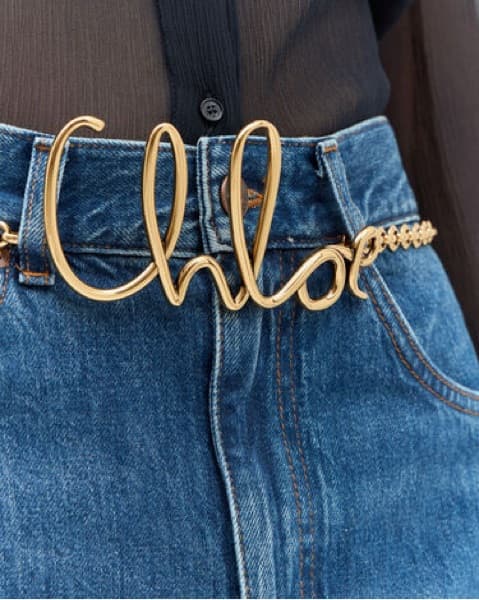 Chloe Gold Chain Belt  - Image 2