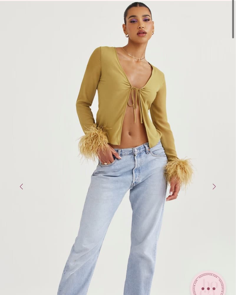 House of CB Claudia Trimmed Top - Image 2