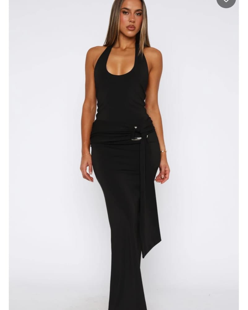 White fox long maxi dress  - Image 2