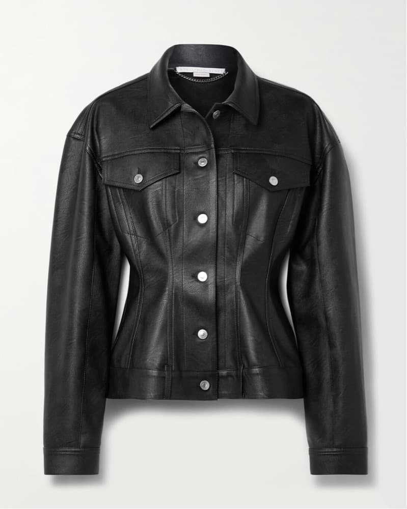 Stella Cinched Leather Jacket - Image 1