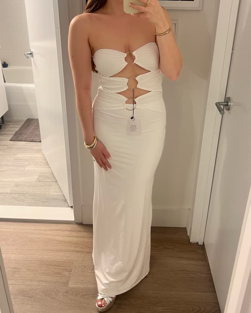 Revolve Superdown Luciana Maxi White - Image 5