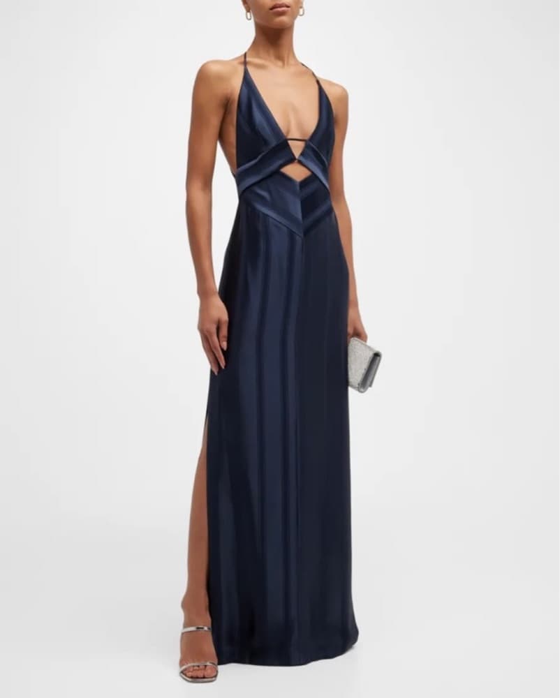 Galvan Navy Gown  - Image 1