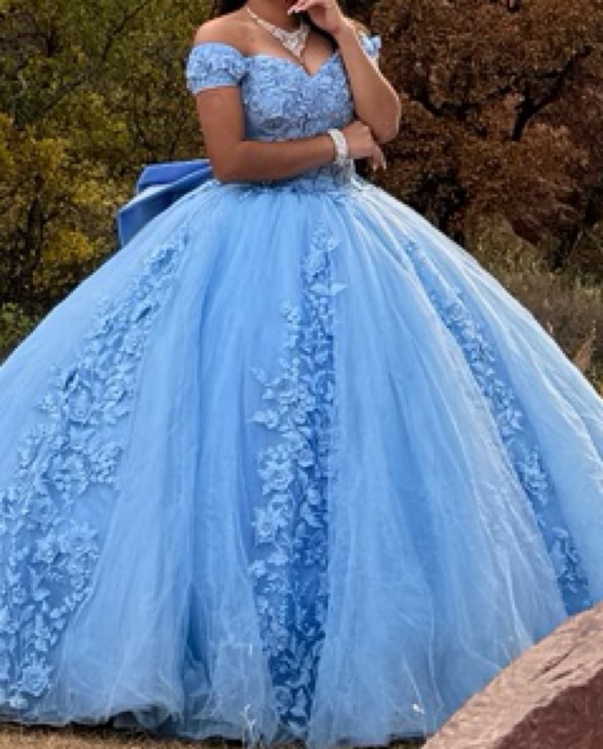 Baby Blue Quince Gown/dress - Image 2