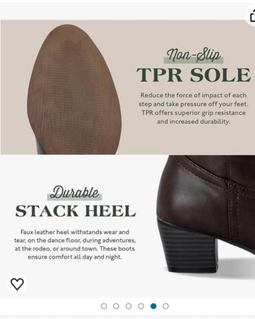 Brown Cowgirl Boots - Image 2