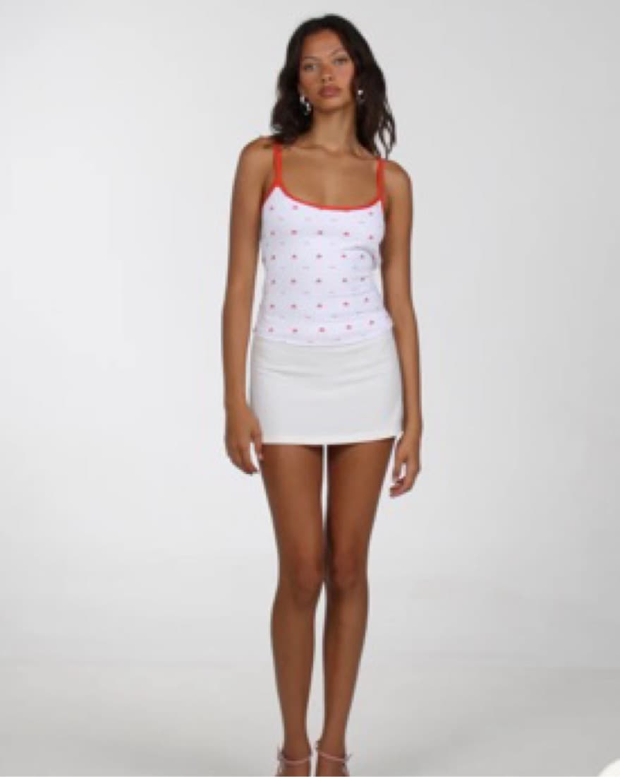 Amelie Teje Rose Tank Tie Back  - Image 5