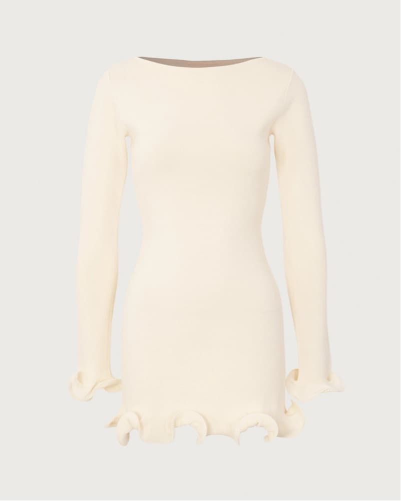 SAME Ruffle Hem Mini Dress - Image 2