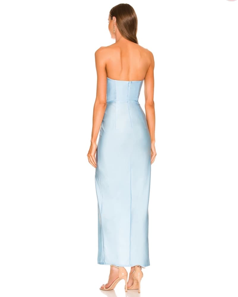 Michael Costello Gown In Baby Blue - Image 3