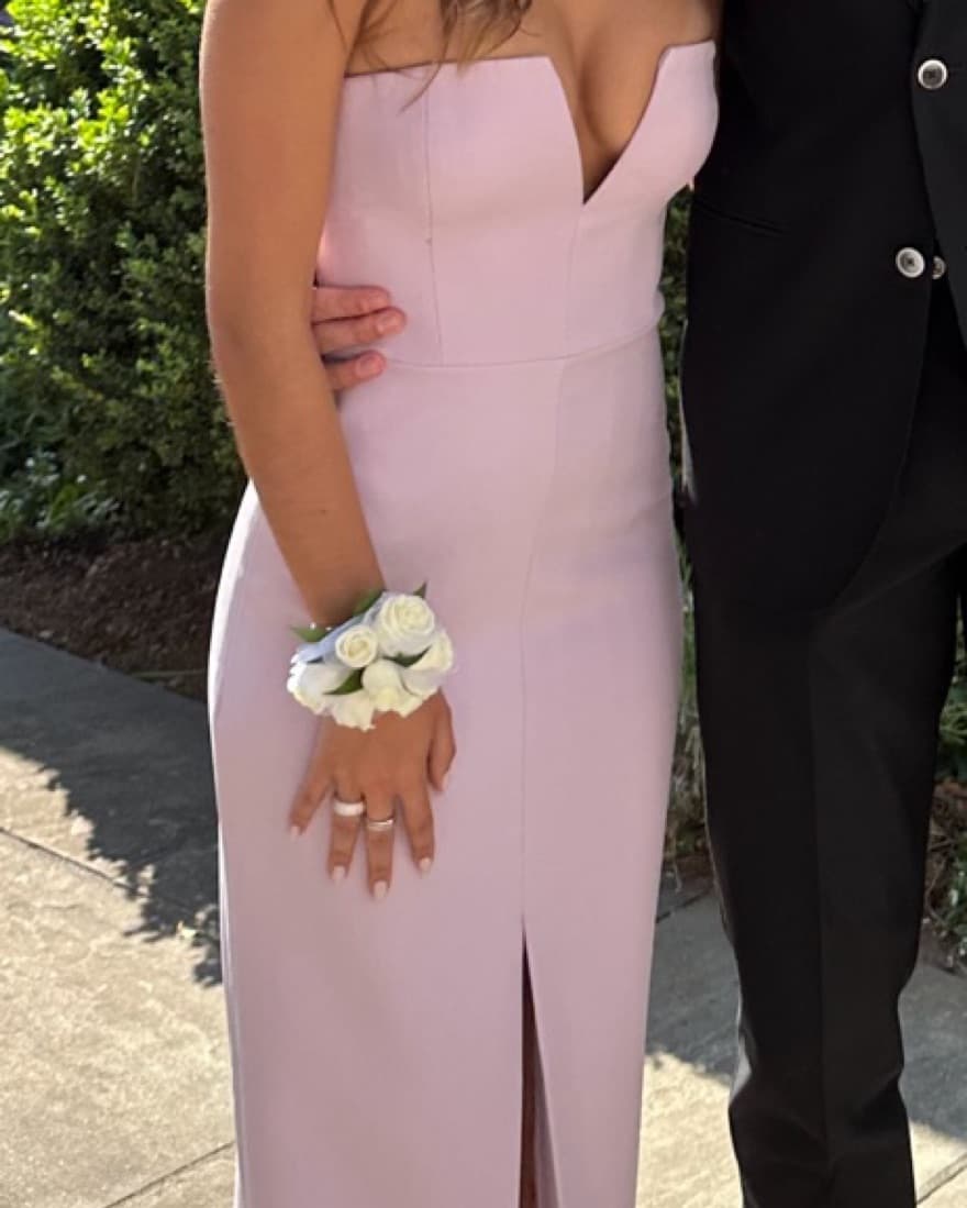 BCBGMAXAZARIA strapless crepe dress XS - Image 2