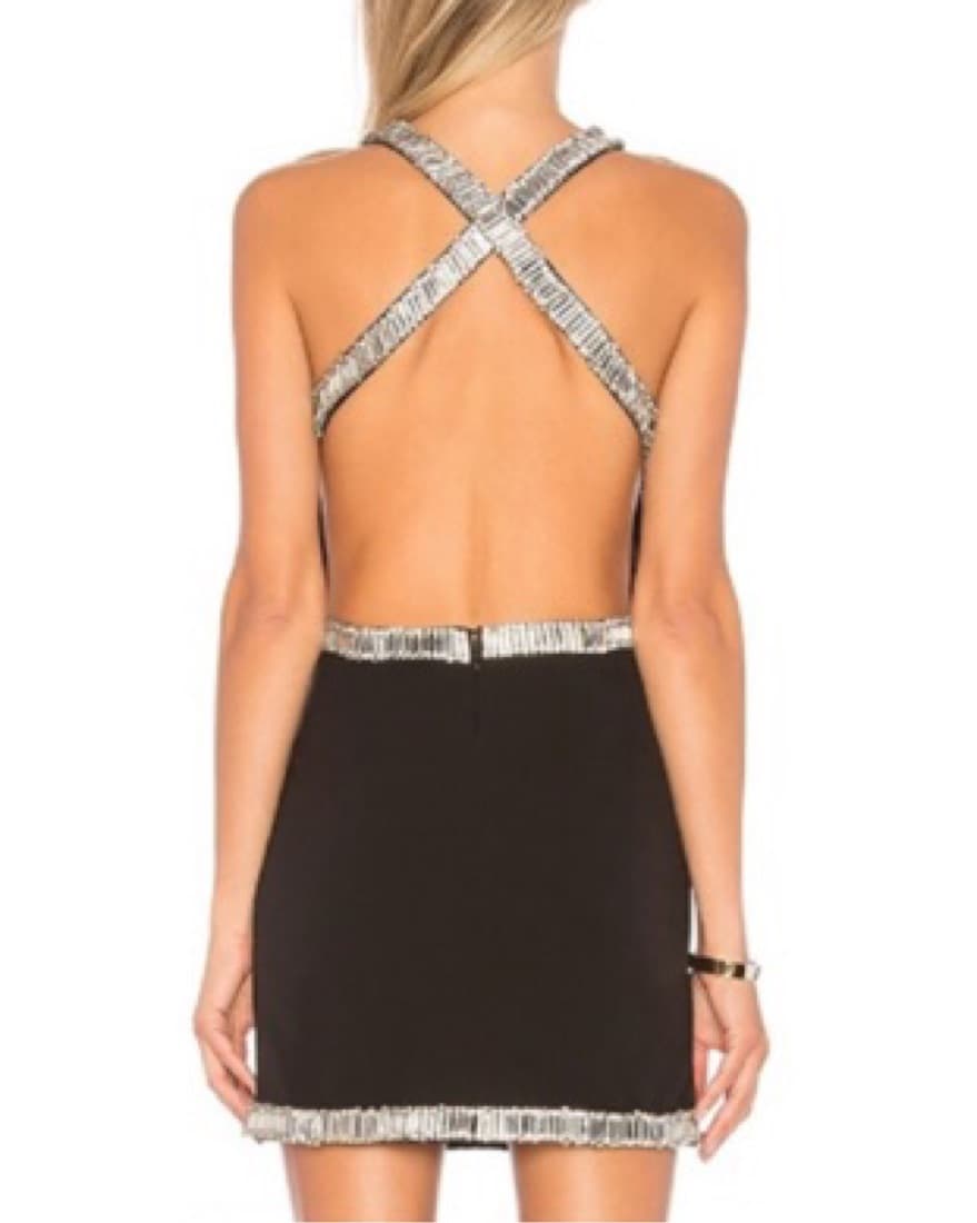 NBD Women's Open Back Mini Dress Black S - Image 3