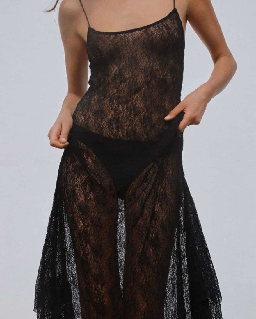 Long Lace Zara Dress - Image 2