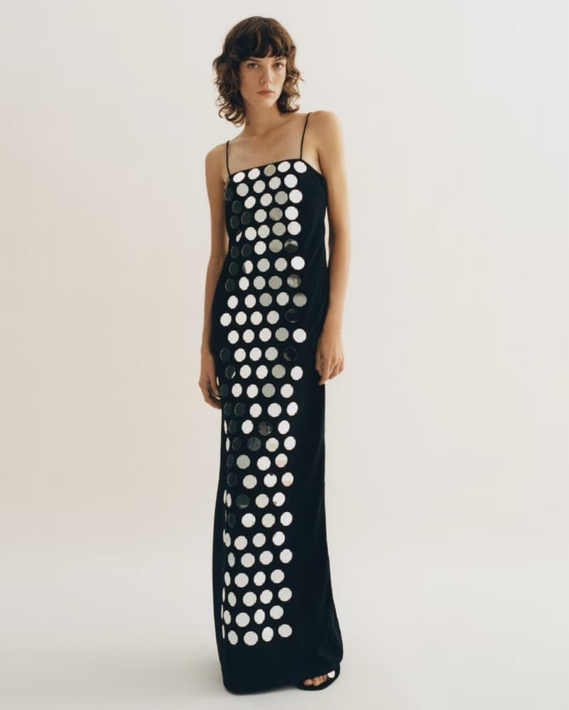 Mirror Sequin Floor Length Dress - Image 1