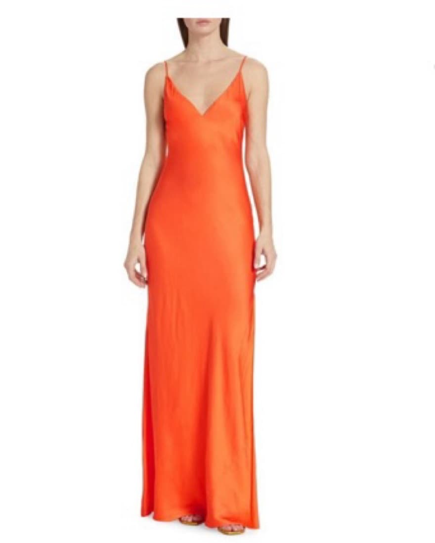 L’AGENCE Jet Satin Gown - Image 1