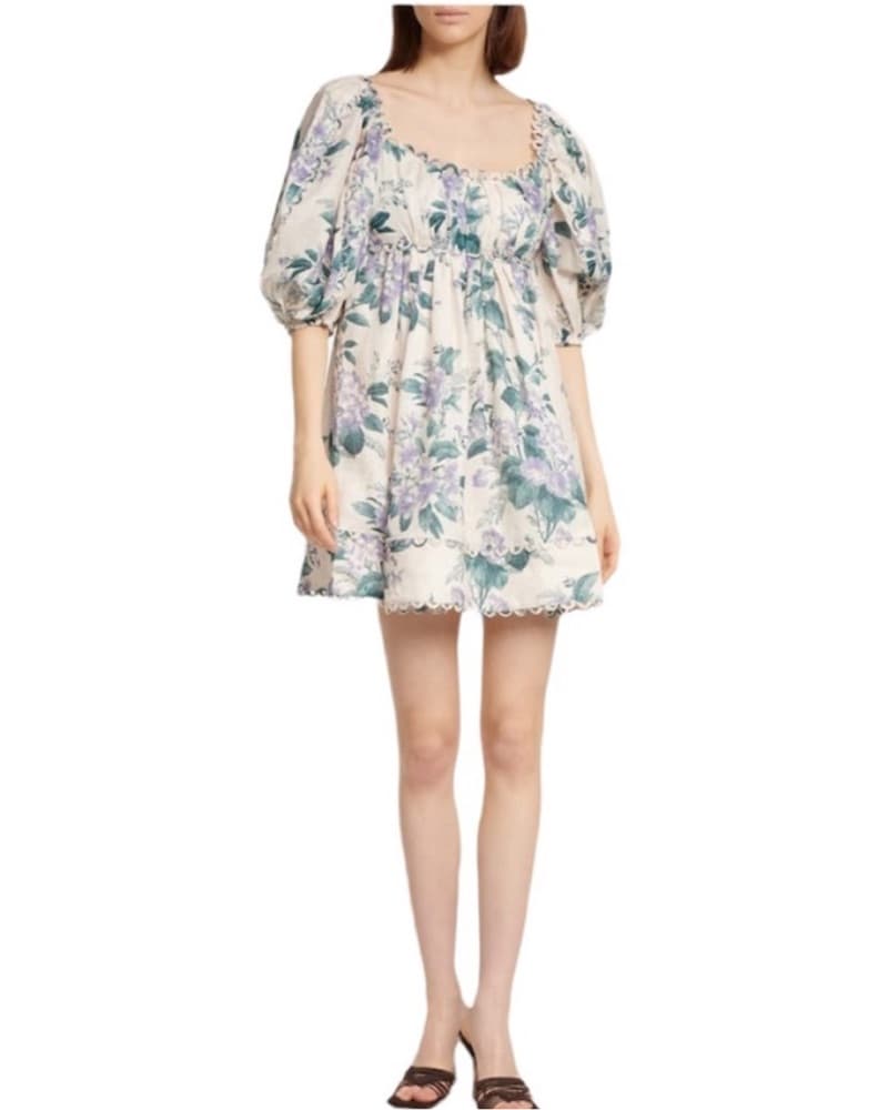 Zimmermann Floral Linen Dress  - Image 1