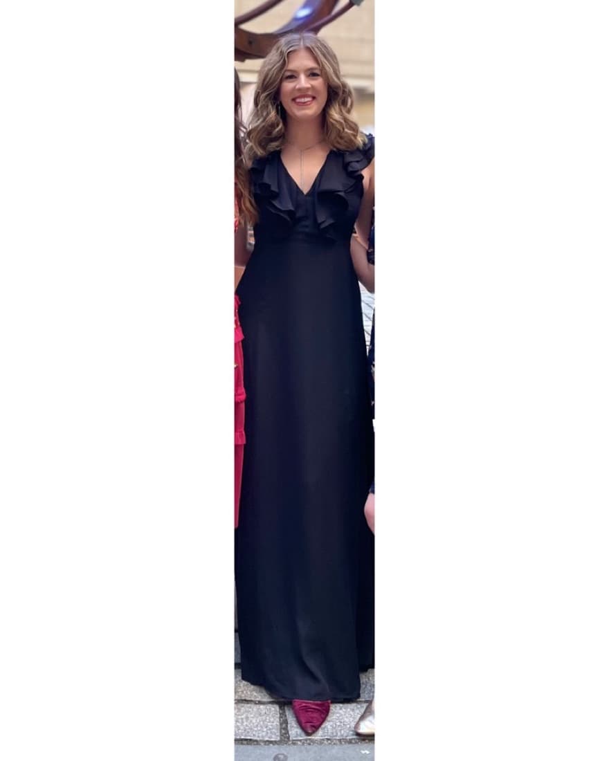 Black Floor Length Dress - Image 1