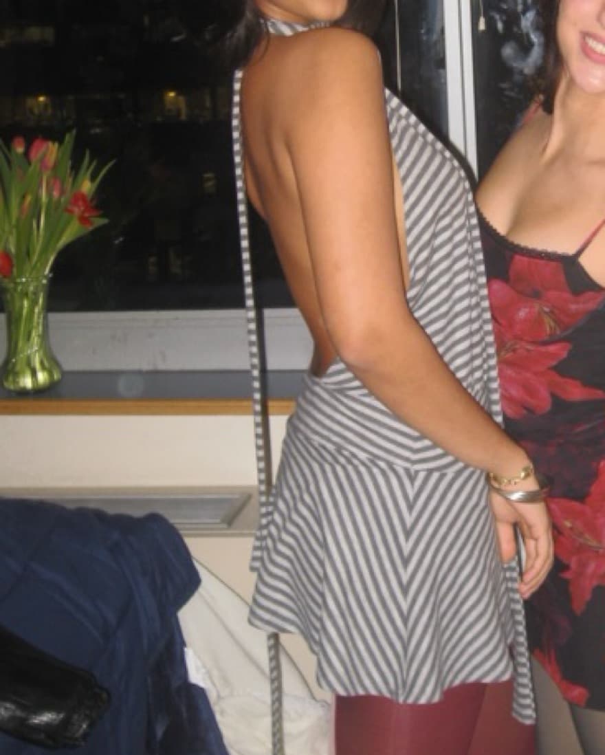 Striped Backless Jaded London Mini Dress - Image 2