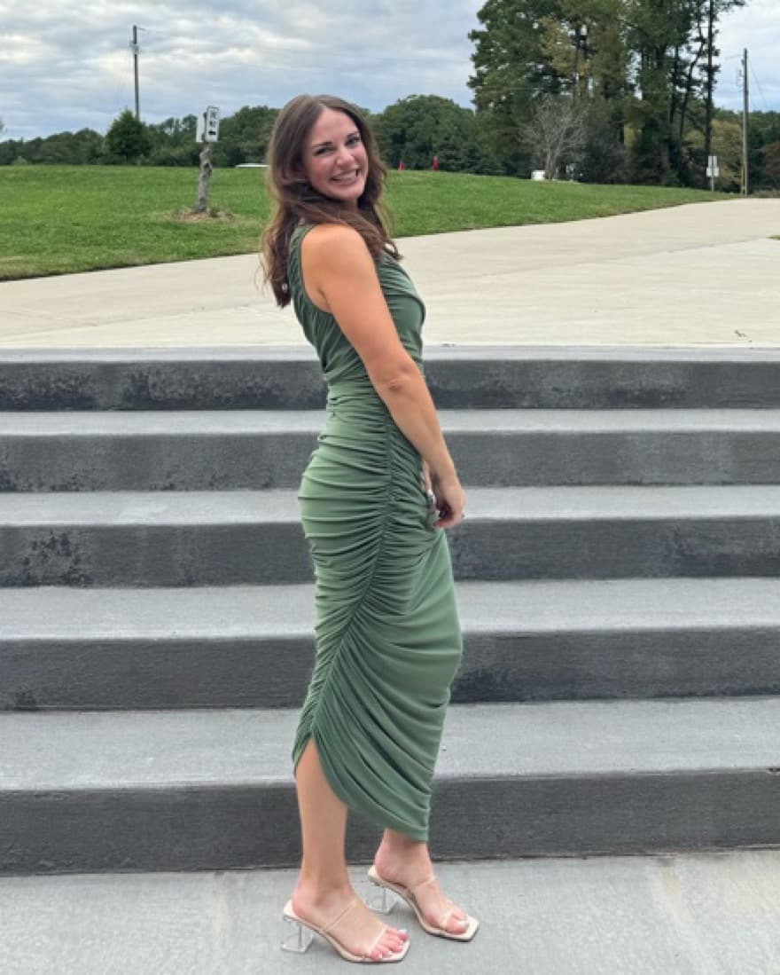 Green Revolve Formal Dress - Image 2