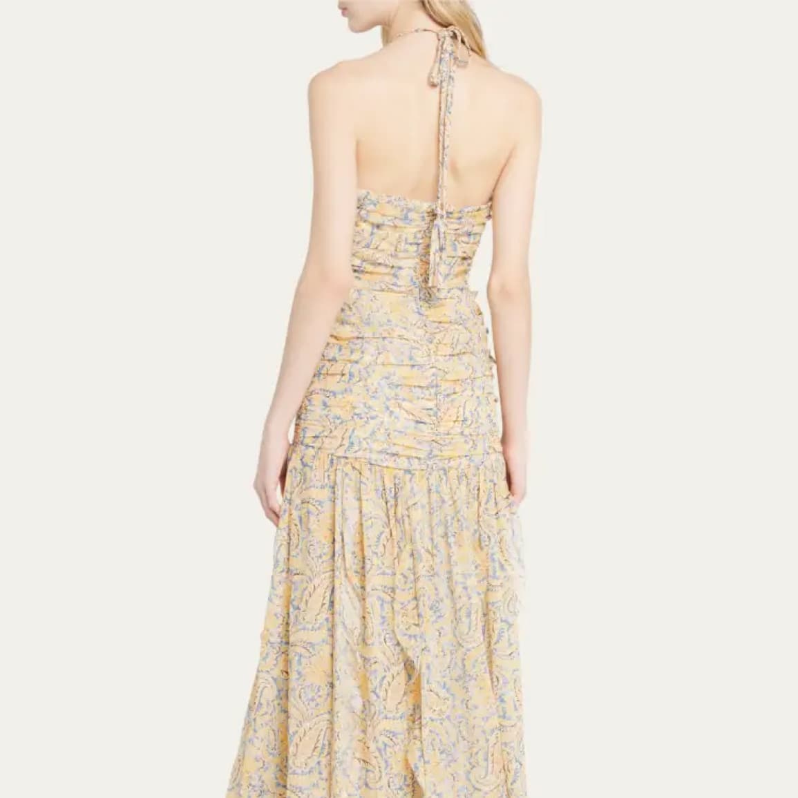 Veronica Beard Lucine Halter Maxi Dress - Image 4