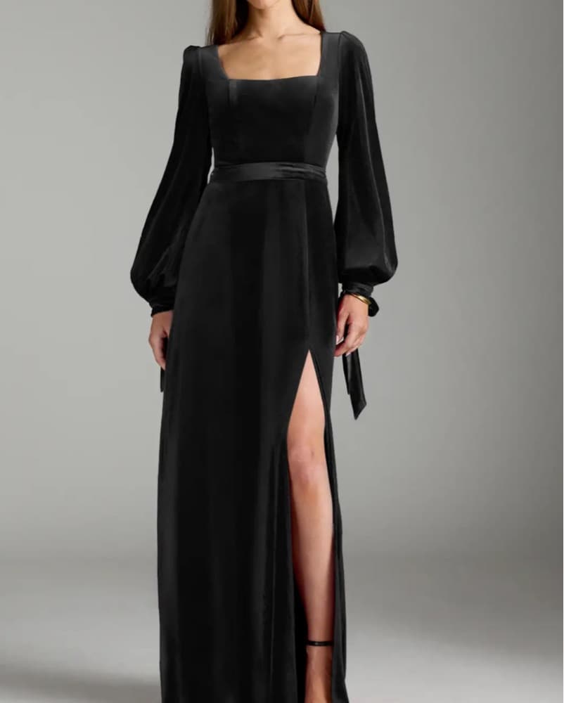 Velvet Maxi Dress - Image 1