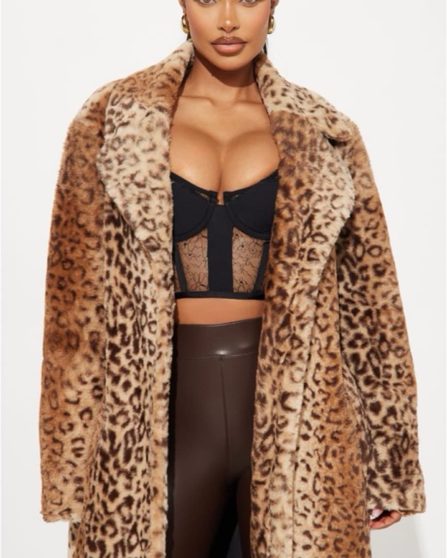 Captivating Leopard Trench Coat - Image 2