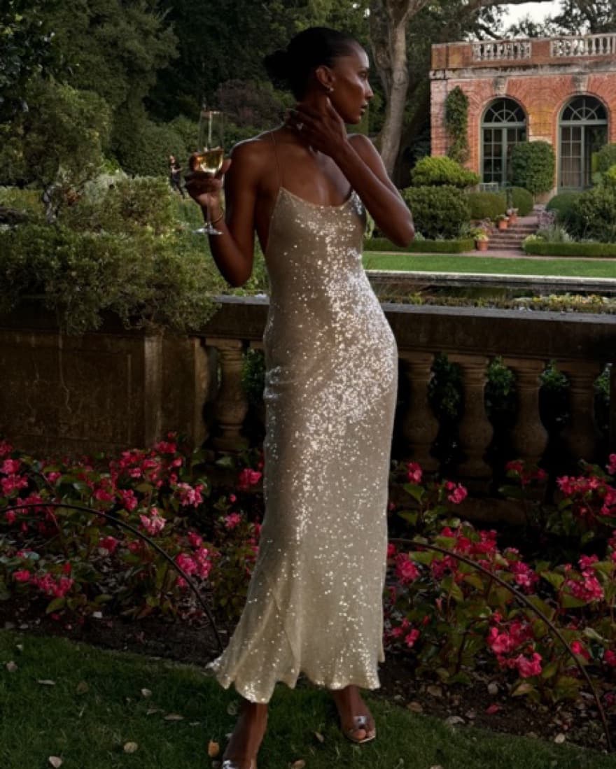 Rat & Boa Sequin Dress - Image 1