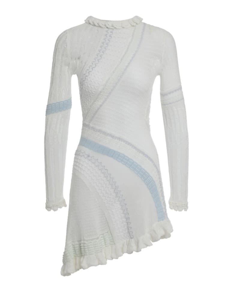 Roberta Einer White Ruffled Mini Dress - Image 5