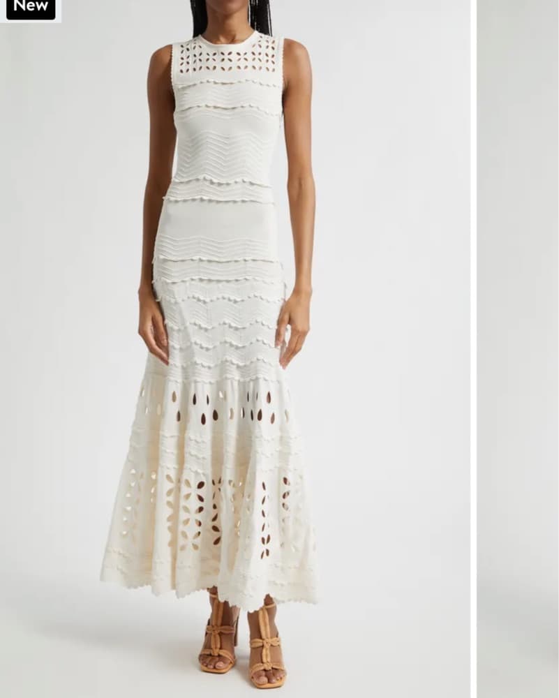 Ulla Johnson Lakshmi Eyelit Dress - Image 1