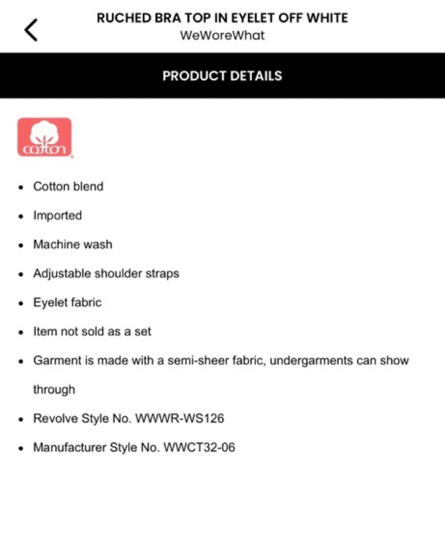 WeWoreWhat Ruched Eyelet Bra Top - Image 5
