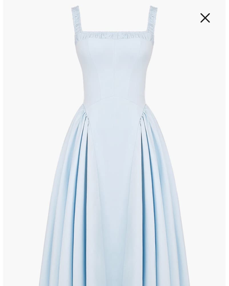 Basque Waist Blue Midi - Image 1