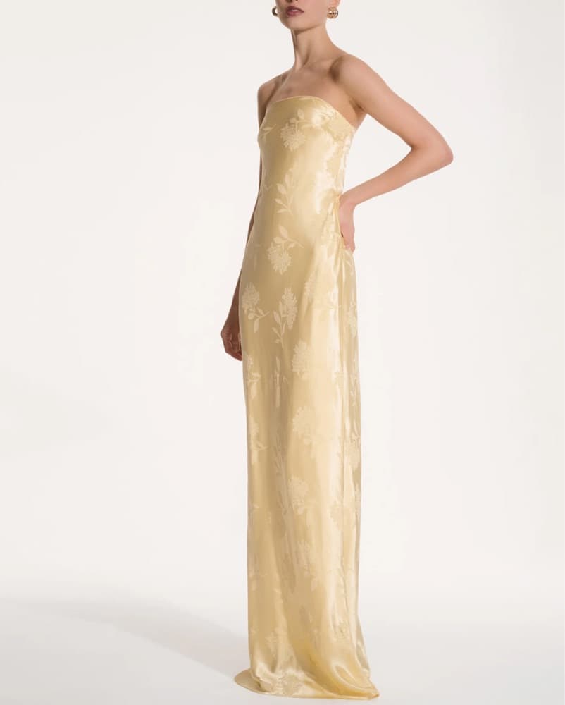 Amdra Maxi Dress in Vintage Yellow - Image 2
