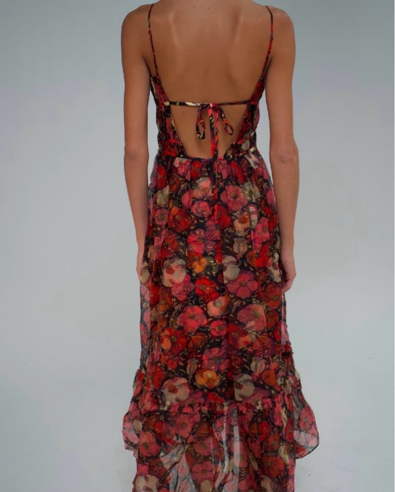 Cinq A Sept - Silk Floral Gown - Image 3