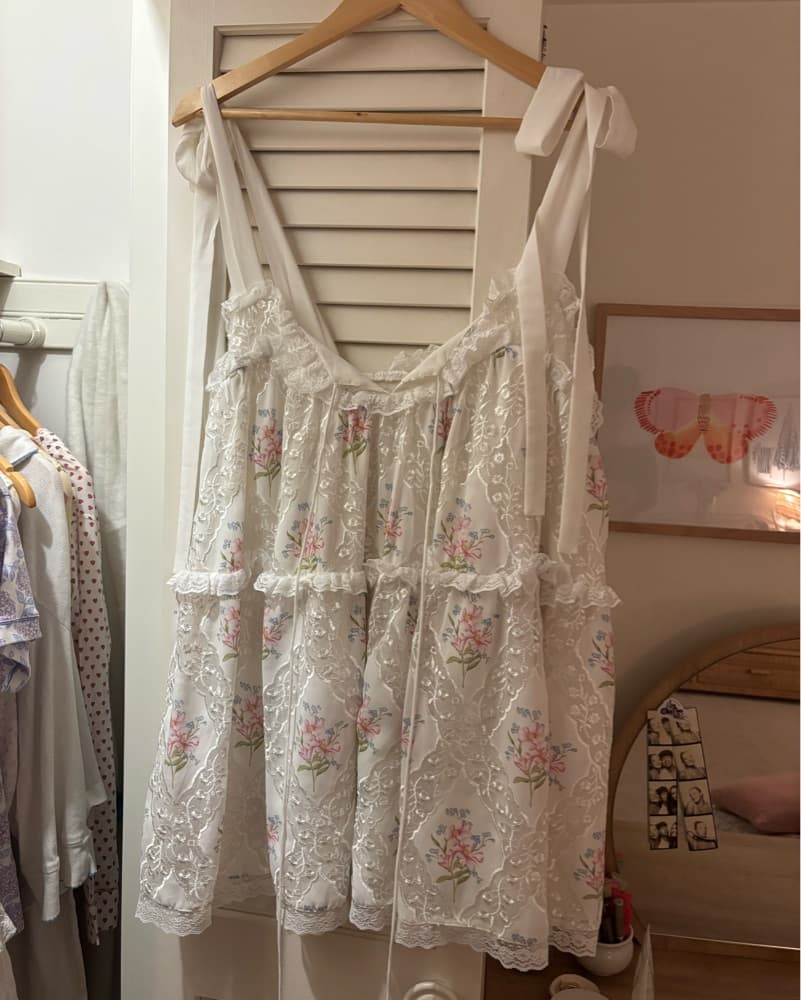 For Love and Lemons Floral & Lace Dress - Image 4