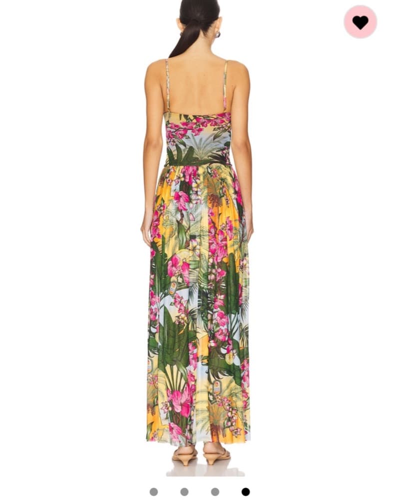 Vibrant Tropical Floral Maxi Dress - Image 3