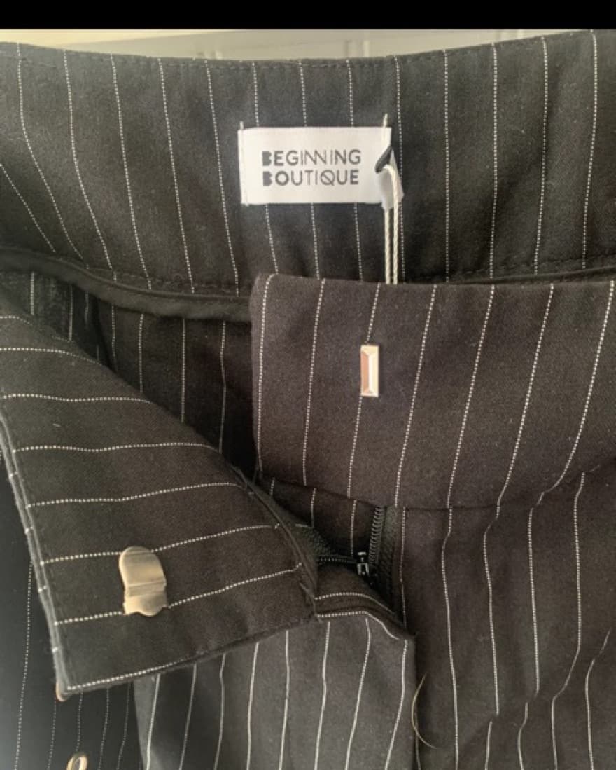Beginning Boutique Pinstripe Pants - Image 3