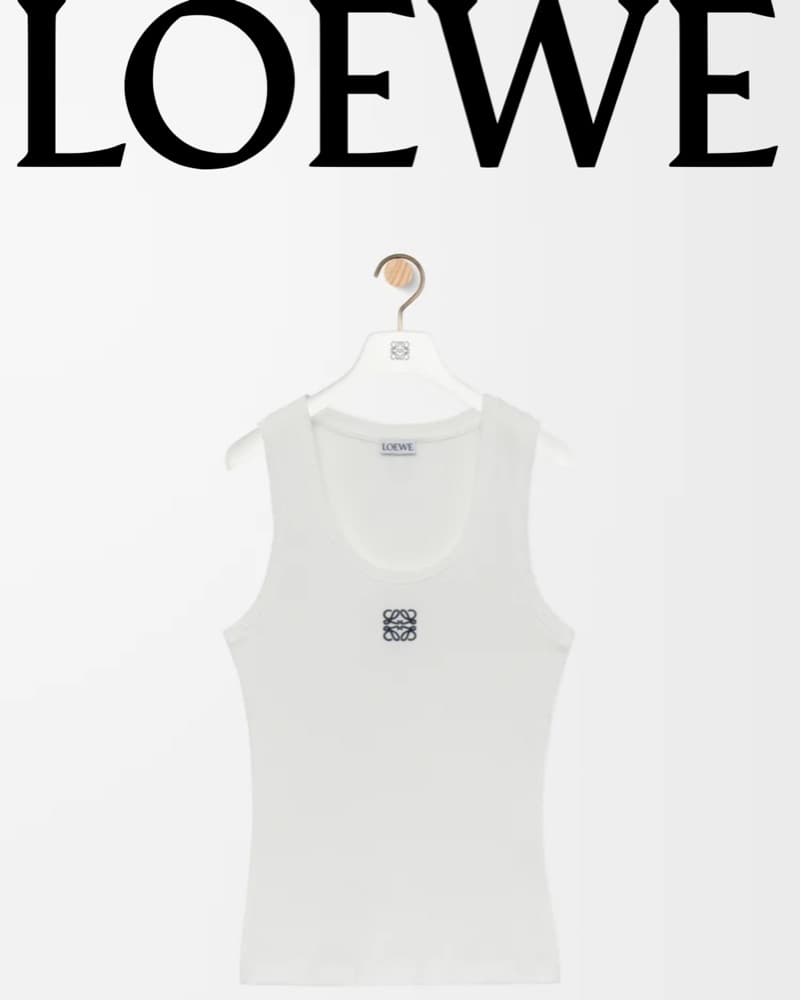 Loewe white anagram tank - Image 1