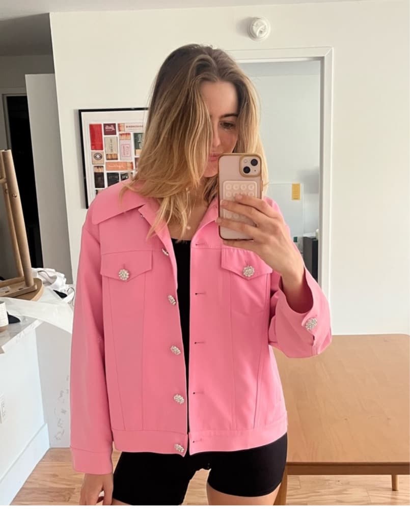 LPA Pink Jacket With Crystals  - Image 1