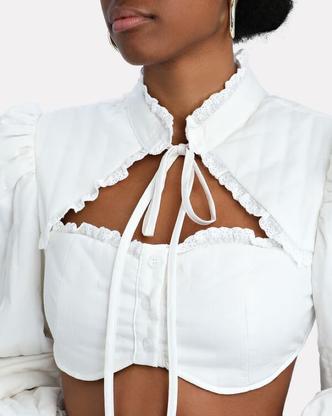 Simonett Cottage Core Crop Top - Image 3