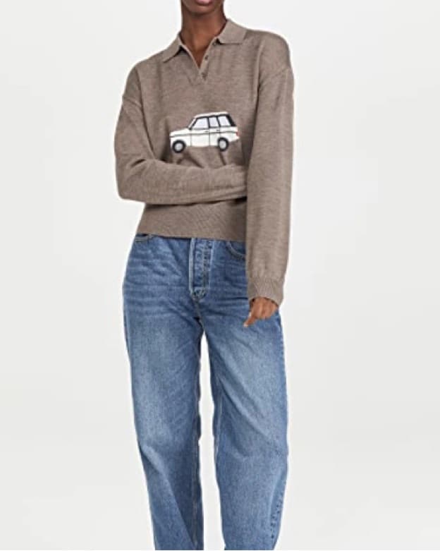 Sandy Liang Vintage Car Motif Sweater - Image 2