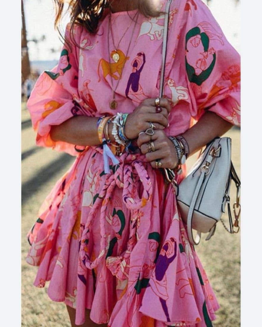 Rhode Ella Mythological Prink Pink Dress - Image 3