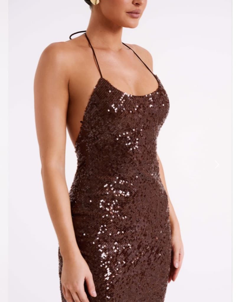 Briana Sequin Maxi Dress - Image 3