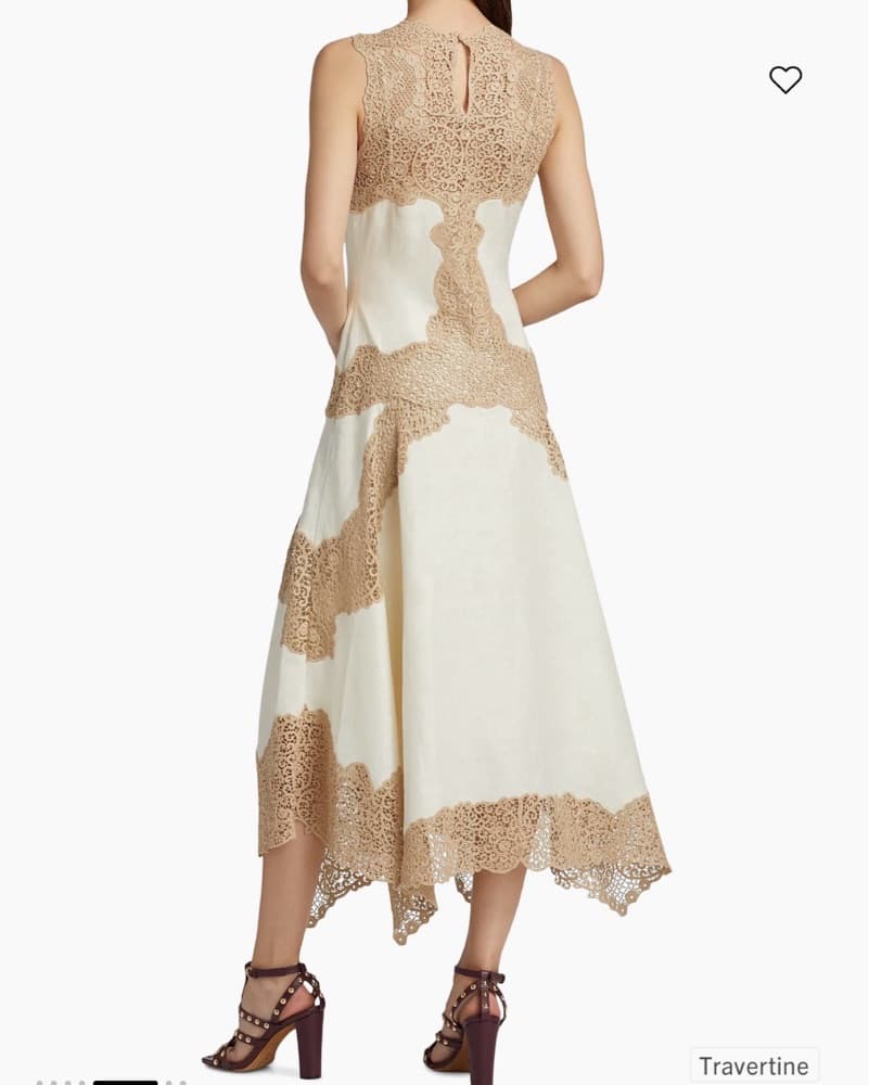 Elegant Lace Midi Dress - Image 2